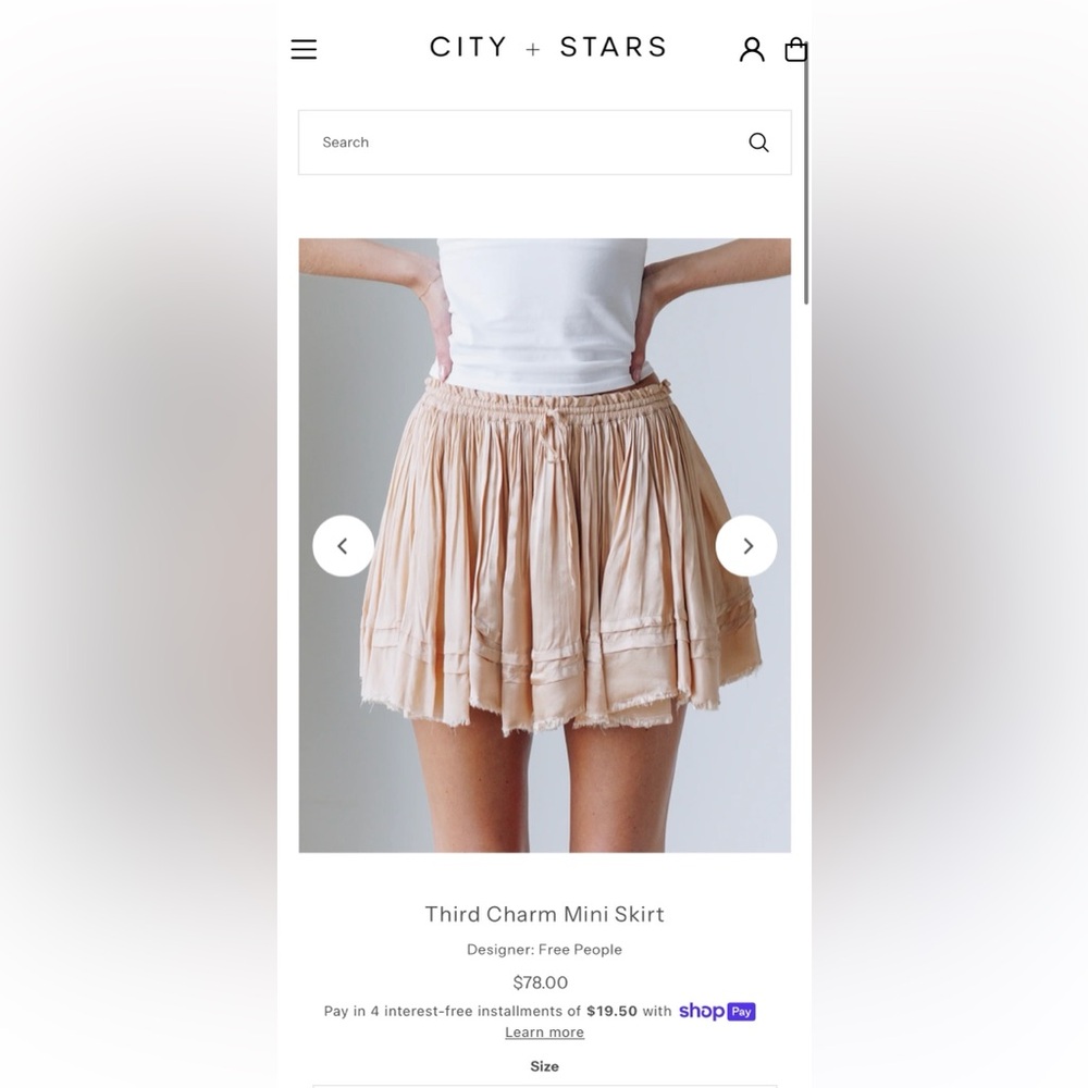 FREE PEOPLE Third Charm Skirt NWT - Picture 9 of 9